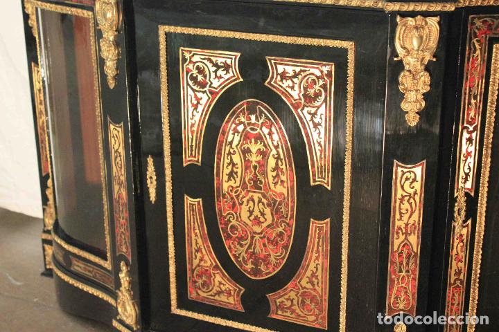 Vintage: MUEBLE COMEDOR 2 VITRINAS ESTILO IMPERIO - Foto 2