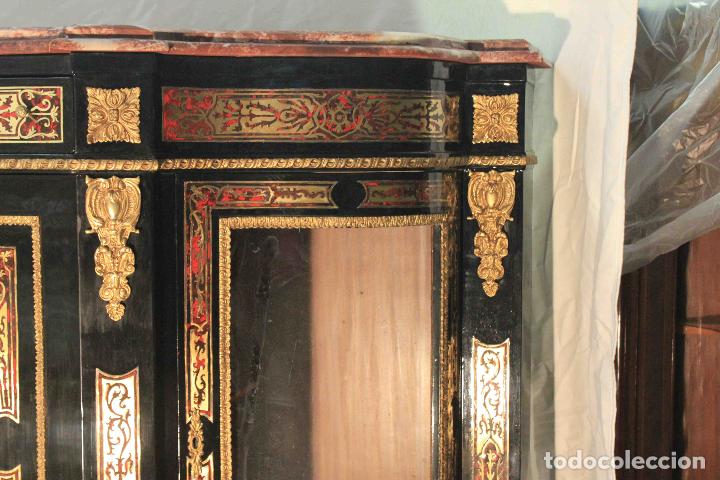 Vintage: MUEBLE COMEDOR 2 VITRINAS ESTILO IMPERIO - Foto 4