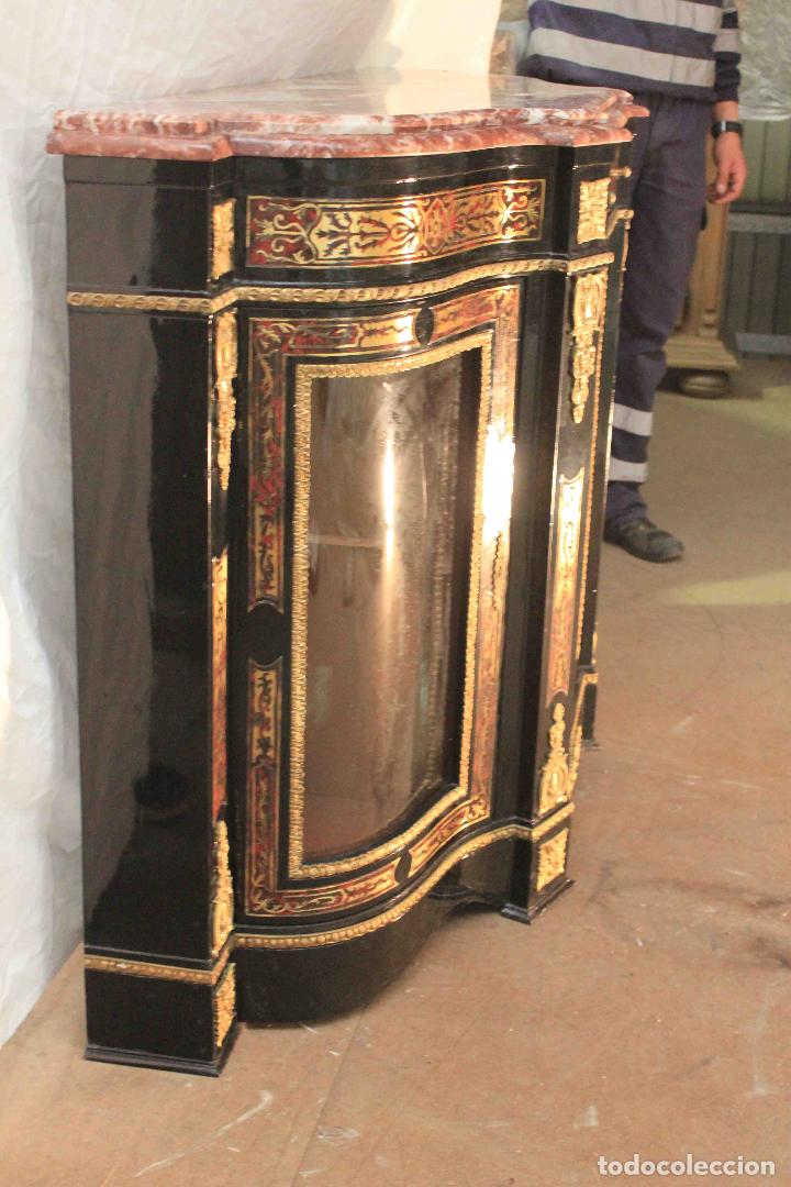 Vintage: MUEBLE COMEDOR 2 VITRINAS ESTILO IMPERIO - Foto 6