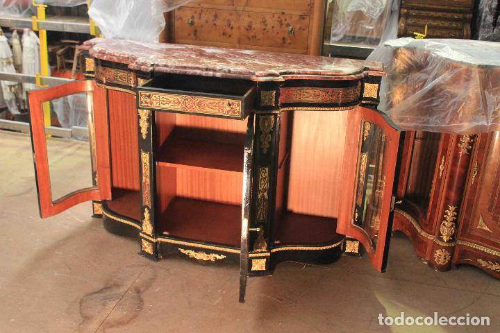 Vintage: MUEBLE COMEDOR 2 VITRINAS ESTILO IMPERIO - Foto 8