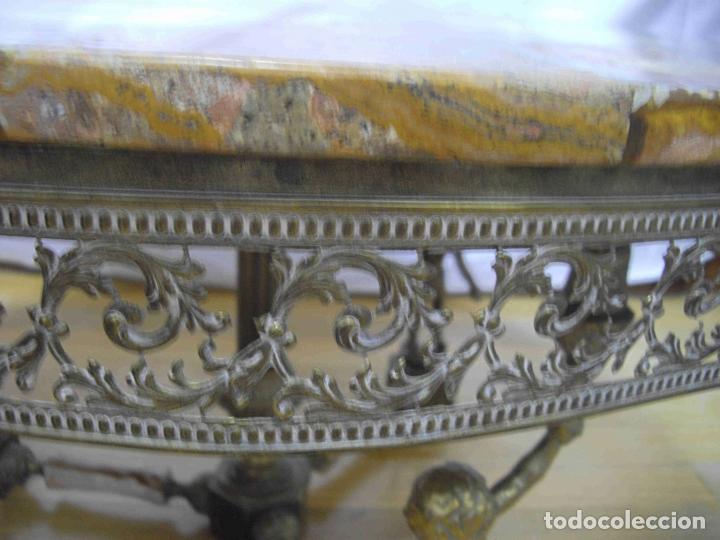 Vintage: MESA CAFE MARMOL BRONCE. - Foto 4