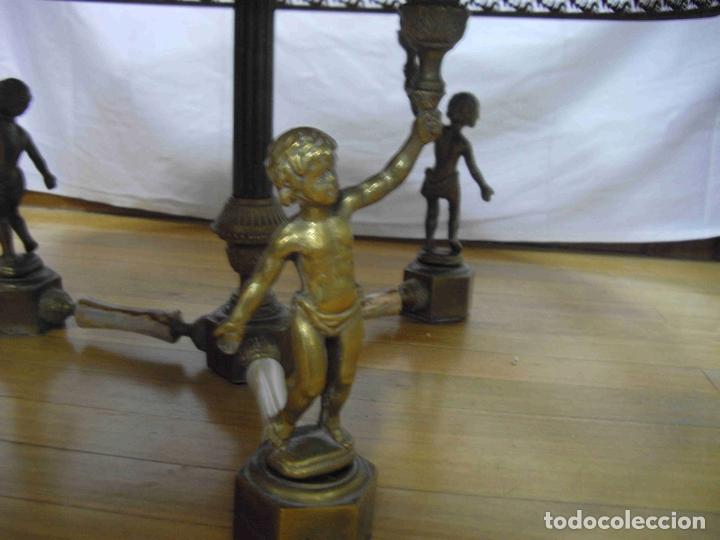 Vintage: MESA CAFE MARMOL BRONCE. - Foto 5