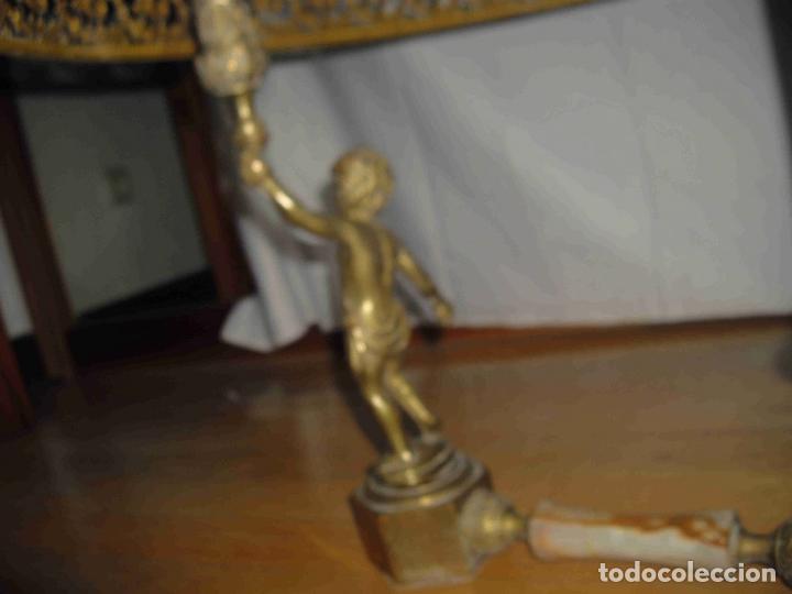 Vintage: MESA CAFE MARMOL BRONCE. - Foto 6