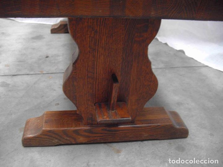 Vintage: MESA CENTRO ROBLE PASADOR - Foto 3
