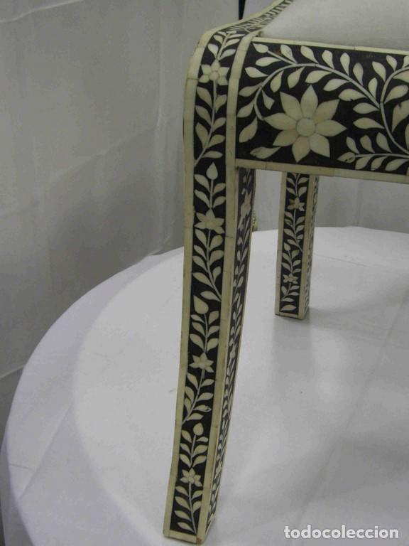 Vintage: SILLA INCRUSTACION HUESO - Foto 5