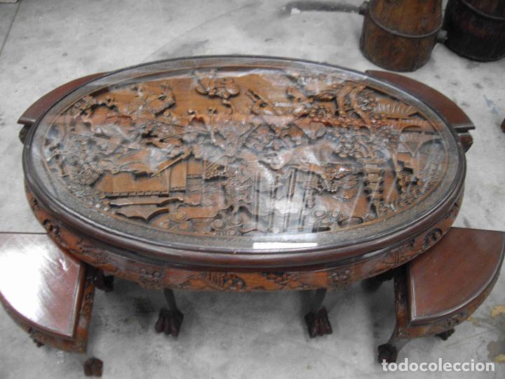 Vintage: MESA CENTRO TALLA 4 TABURETES - Foto 1