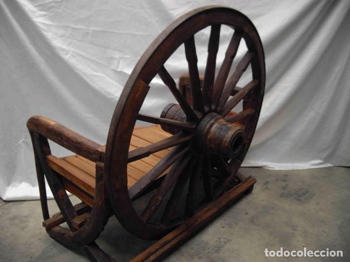 Vintage: SOFA RUEDA RESPALDO DOS PLAZAS - Foto 6