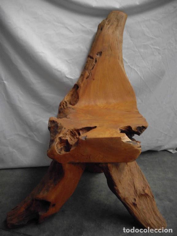 Vintage: SILLA PEQUE&Ntilde;A RAIZ 102cm - Foto 1