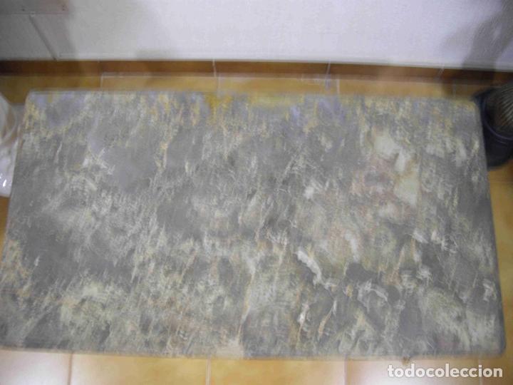 Vintage: MESA CAFE BRONCE Y MARMOL - Foto 3
