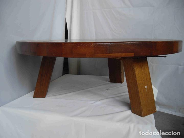 Vintage: MESA REDONDA GRANDE ROBLE MACIZAO - Foto 2