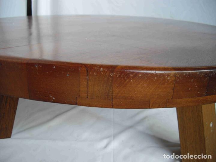 Vintage: MESA REDONDA GRANDE ROBLE MACIZAO - Foto 3