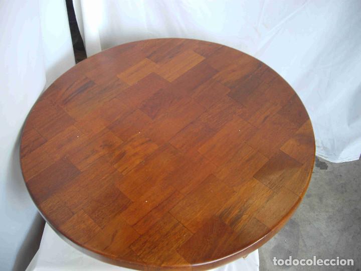 Vintage: MESA REDONDA GRANDE ROBLE MACIZAO - Foto 4