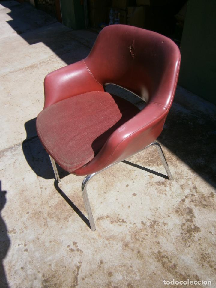 Vintage: ESPECTACULAR SILLON VINTAGE ROJO - Foto 3
