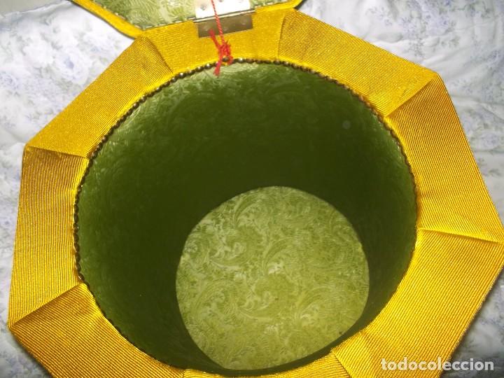 Vintage: PUF TABURETE CON FLECOS A&Ntilde;OS 60 - Foto 4