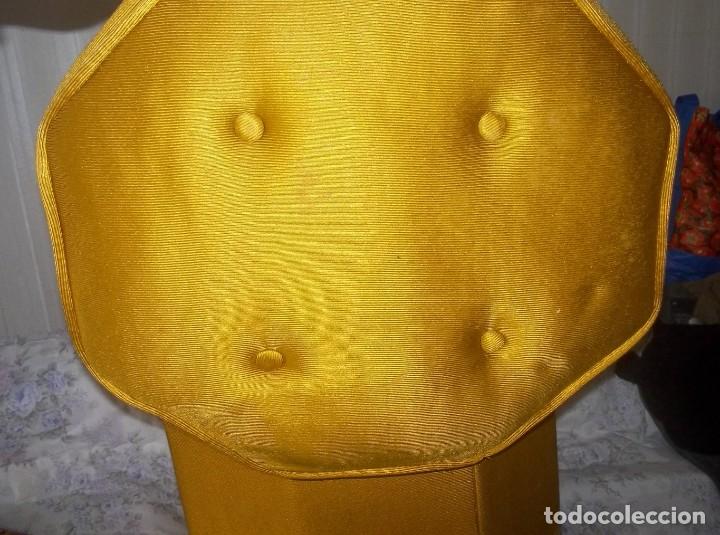 Vintage: PUF TABURETE CON FLECOS A&Ntilde;OS 60 - Foto 5