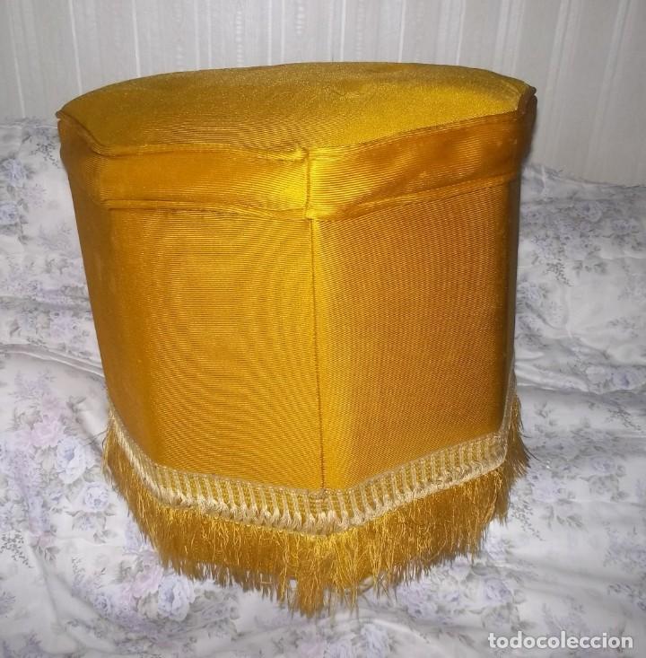 Vintage: PUF TABURETE CON FLECOS A&Ntilde;OS 60 - Foto 7