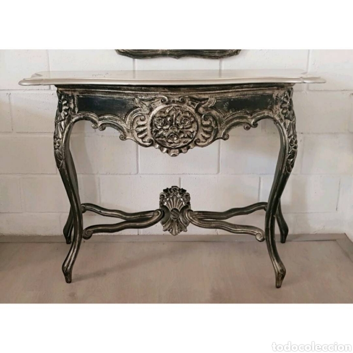 Vintage: Mueble recibidor con espejo. - Foto 3
