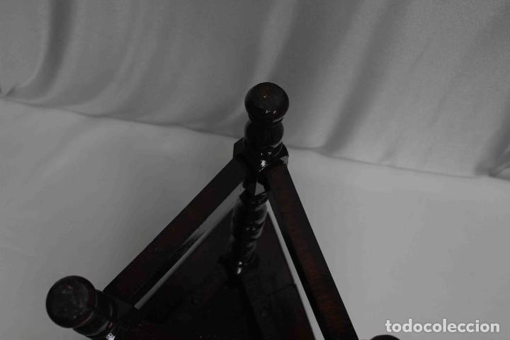 Vintage: TABURETE TRES PATAS MADERA 42 - Foto 6
