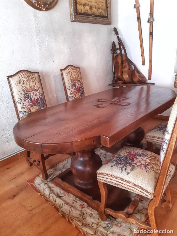 Vintage: MESA COMEDOR TEMPLARIA - Foto 8