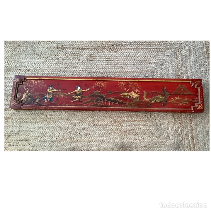 Vintage: Cuadro tabla chino - Foto 1