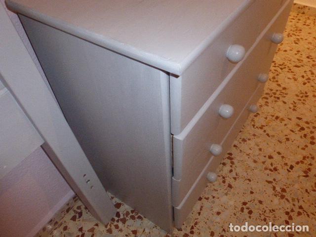 Vintage: COMODA DE MADERA DE PINO, RESTAURADA - Foto 2