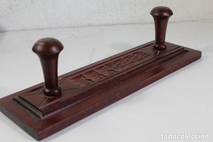 Vintage: perchero de pared con 2 colgaderes - Foto 4