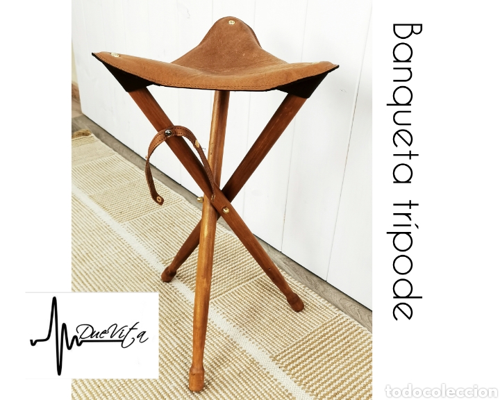 Vintage: BANQUETA TR&Iacute;PODE PINTOR - Foto 1