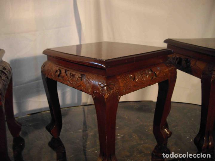 Vintage: MESA CENTRO TALLA 6 TABURETES - Foto 13