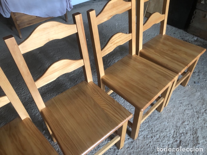 Vintage: MESA EXTENSIBLE PARA 4/6/8/12 COMENSALES CON 4 SILLAS - Foto 11