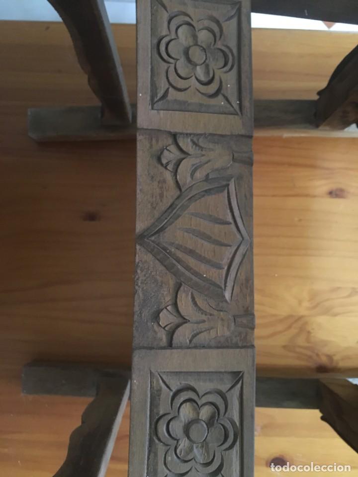 Vintage: ANTIGUA SILLA DE MADERA ESTILO ESPA&Ntilde;OL - Foto 3