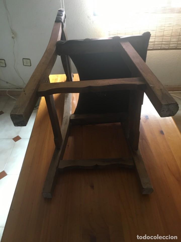 Vintage: ANTIGUA SILLA DE MADERA ESTILO ESPA&Ntilde;OL - Foto 5