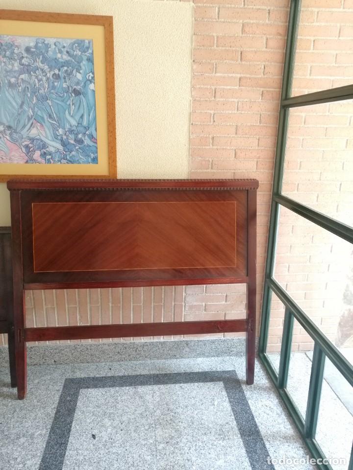 Vintage: Cabecero y piesero madera - Foto 1