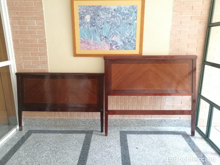 Vintage: Cabecero y piesero madera - Foto 2
