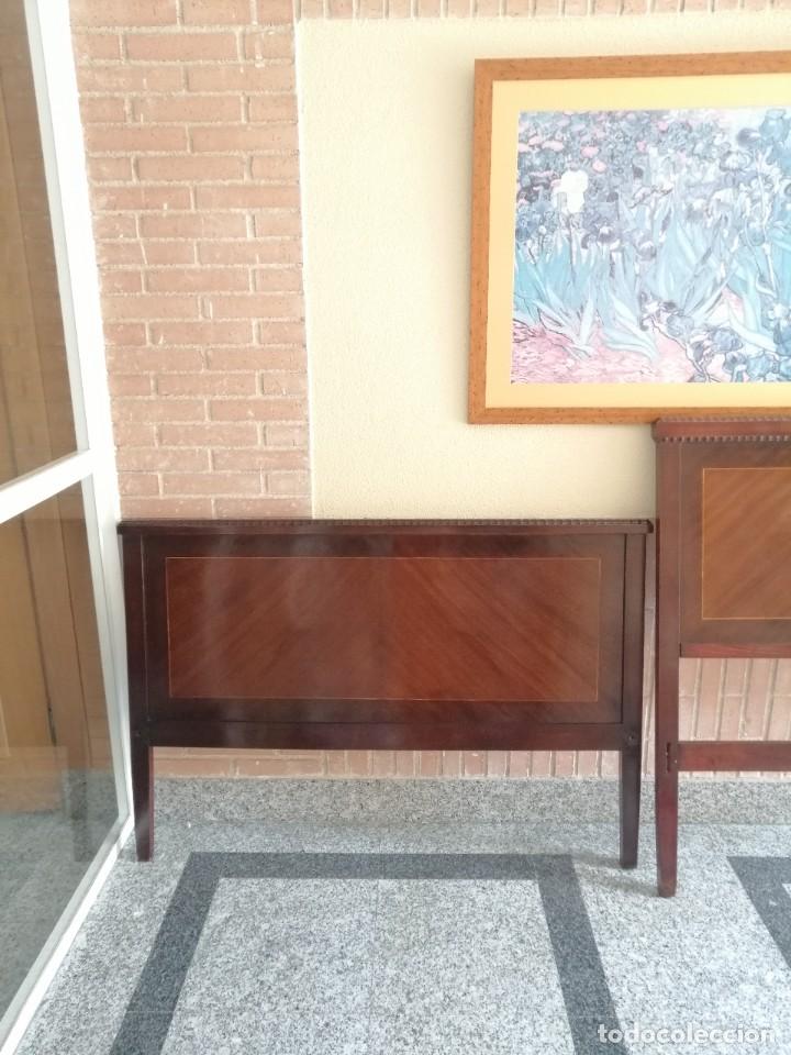 Vintage: Cabecero y piesero madera - Foto 3