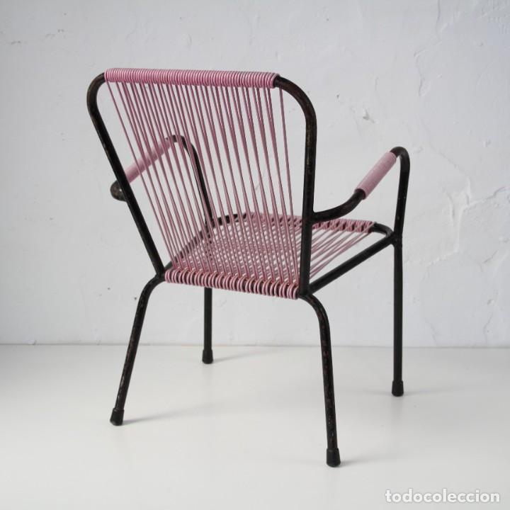 Vintage: Silla infantil scoubidou rosa - Foto 4