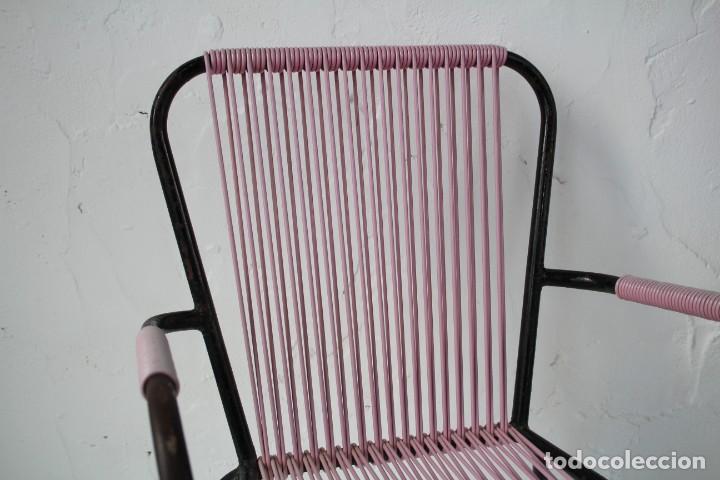 Vintage: Silla infantil scoubidou rosa - Foto 5