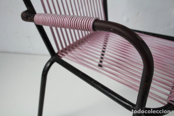 Vintage: Silla infantil scoubidou rosa - Foto 7