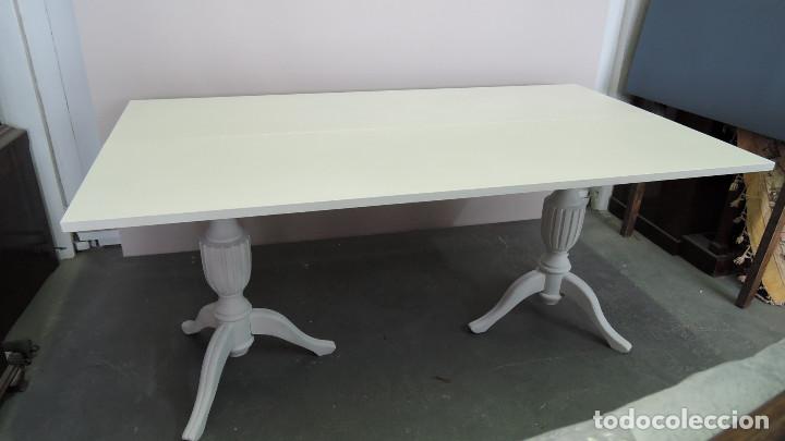 Vintage: MESA EXTENSIBLE DE LIBRO PARA COMEDOR, O PLEGADA COMO CONSOLA - Foto 2