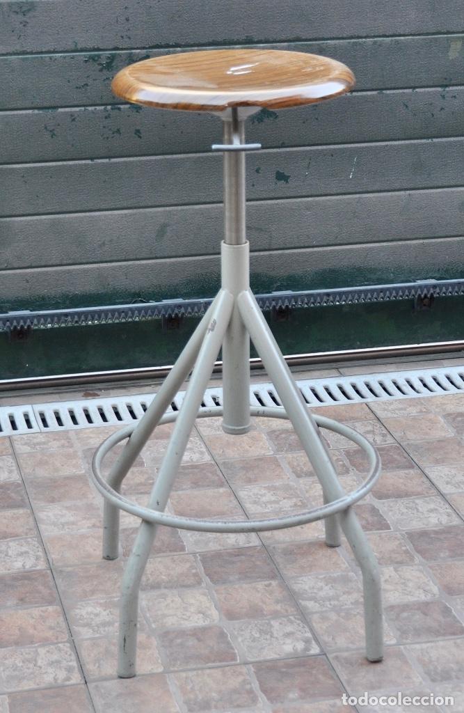 Vintage: Taburete industrial franc&eacute;s - Foto 9