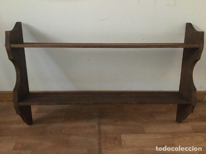 Vintage: Estante madera r&uacute;stico marr&oacute;n. - Foto 3