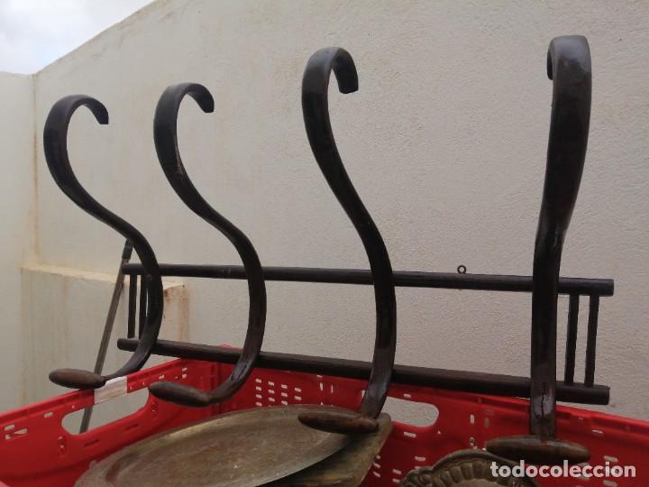 Vintage: Perchero percha Thonet de madera curva curvada 4 brazos - Foto 2