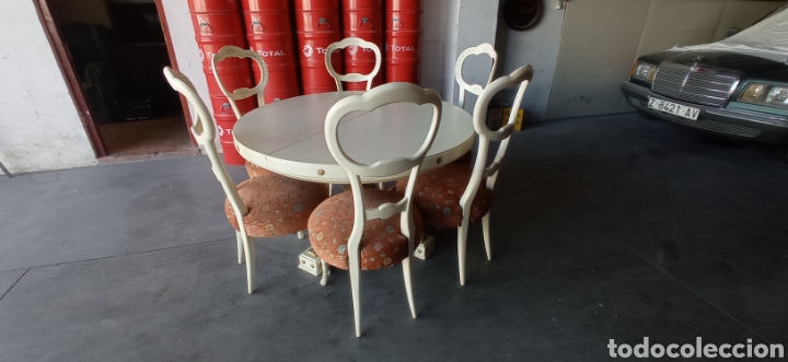 Vintage: Mesa caobilla extensible. - Foto 7