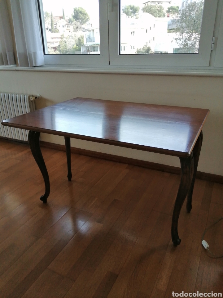 Vintage: Mesa de nogal Plegable. - Foto 2
