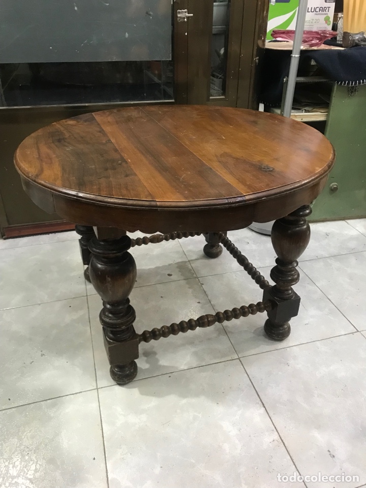 Vintage: Mesa nogal maciza - Foto 1