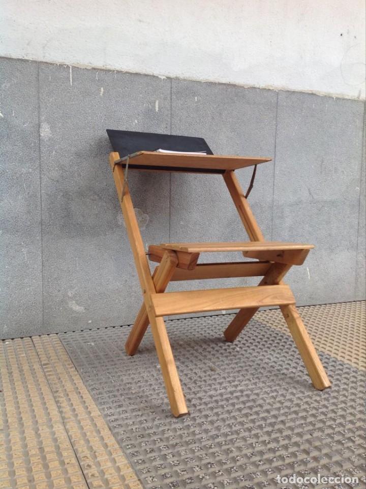 Vintage: Pupitre infantil de madera - Foto 5