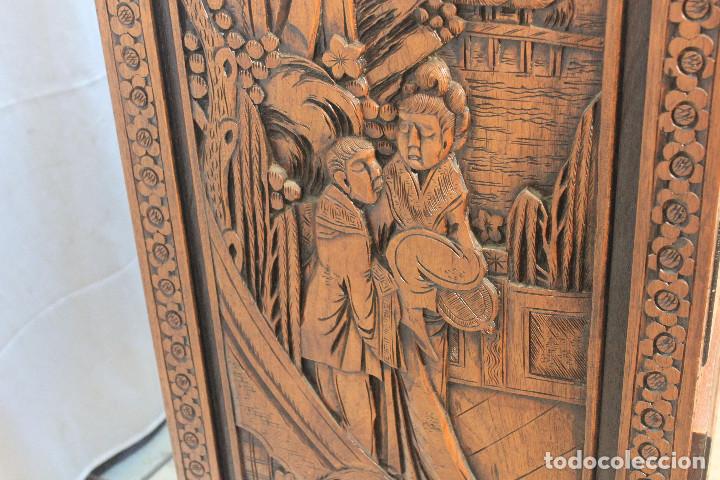 Vintage: COMODA TALLA ORIENTAL MARRON - Foto 11