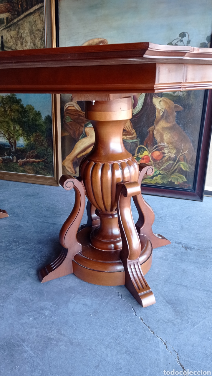 Vintage: Mesa libro vintage de madera de roble. - Foto 3