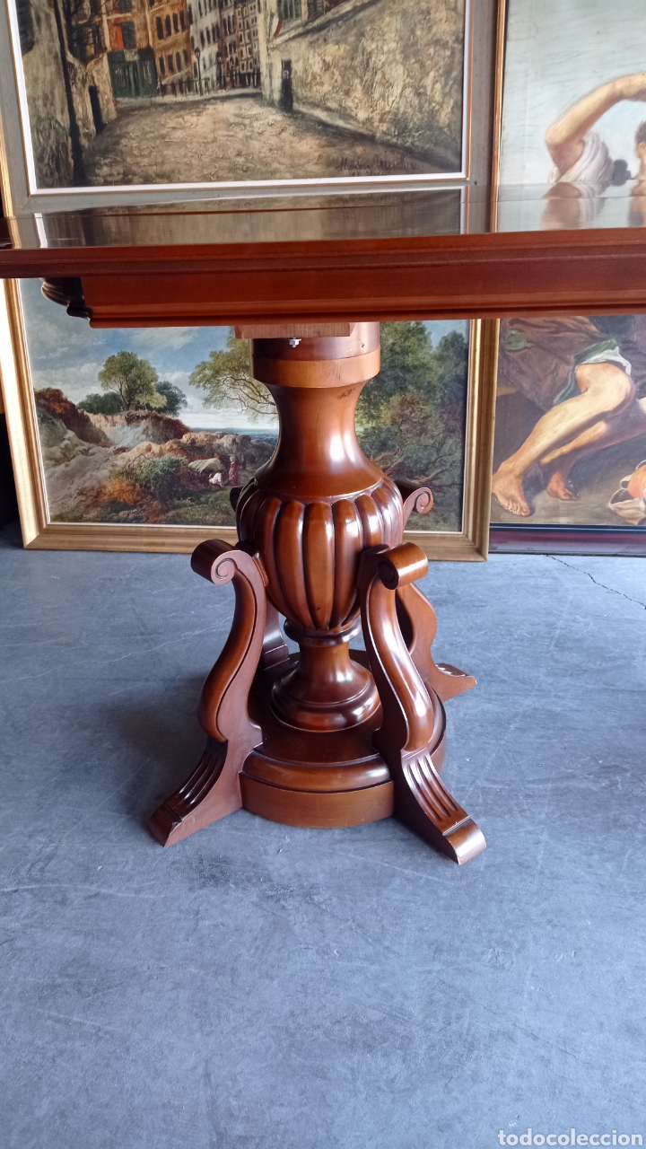 Vintage: Mesa libro vintage de madera de roble. - Foto 4