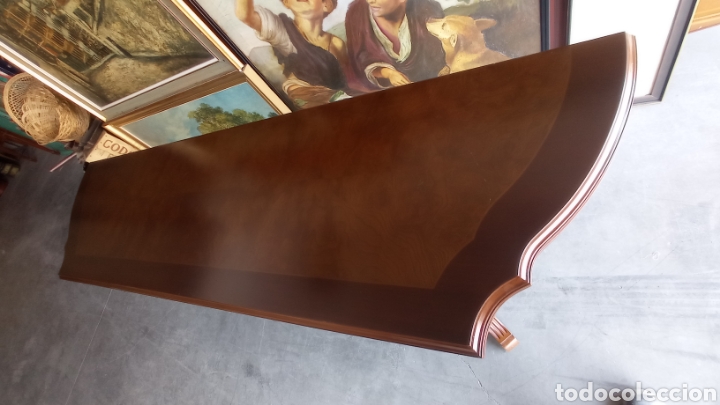 Vintage: Mesa libro vintage de madera de roble. - Foto 9