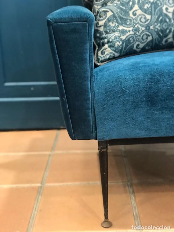 Vintage: Sill&oacute;n l&iacute;neas rectas a&ntilde;os 60 - Foto 10